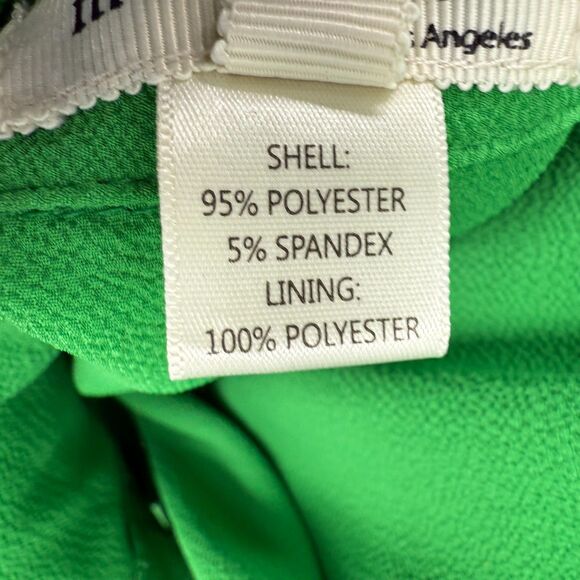 Shirt Dress belted Size Large Women's Green Short Sleeve Monteau LA - Picture 4 of 8